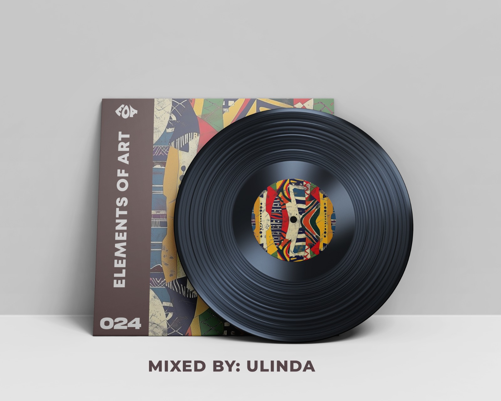 EOA mixtape cover artwork by Magoai Jackson-Nkishe showing abstract South African visual elements